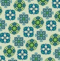 Midnight blue patterns on the darkseagreen background Royalty Free Stock Photo